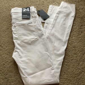 Skinny high waist Joe’s white jeans size 24 stretch